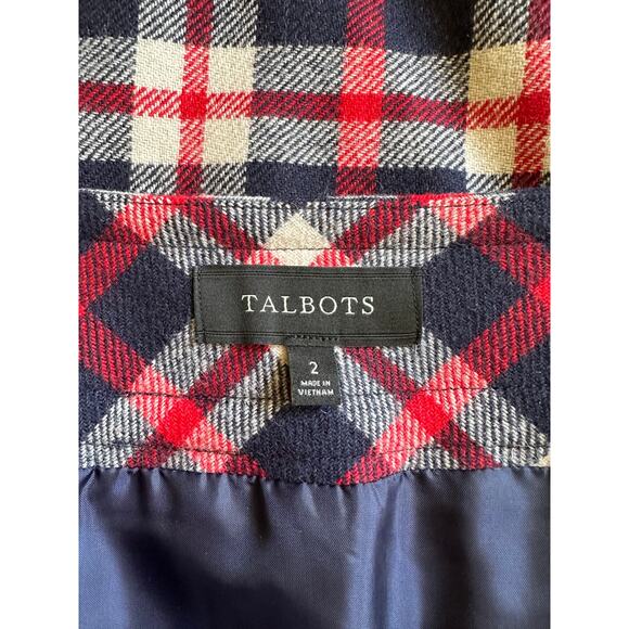 Talbots Plaid Pencil Skirt Fall Winter Preppy Career Church Academia Christmas - Picture 8 of 9